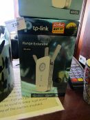 TP Link RE450 Dual band wifi range extender, boxed and unchecked