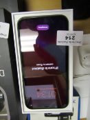 iPhone 11 64GB phone comes with original case and earpds with lightning connector, return label says