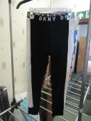 2x Pairs of DKNY Hirls leggings, one is age 8 and the other is age 4