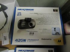 Next Base 412GW Full HD Click and Go Magnetic mounted GPS dash cam, unchecked and boxed