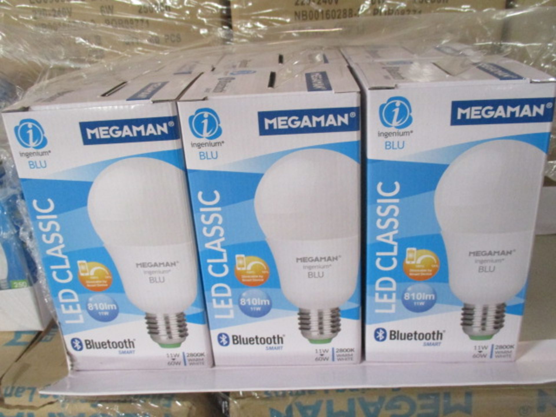 500pcs Brand New Megaman LED Bulbs - Variety of fittings picked from stock at random - pictures