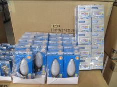 100pcs Brand New Megaman LED Bulbs - Variety of fittings picked from stock at random - pictures