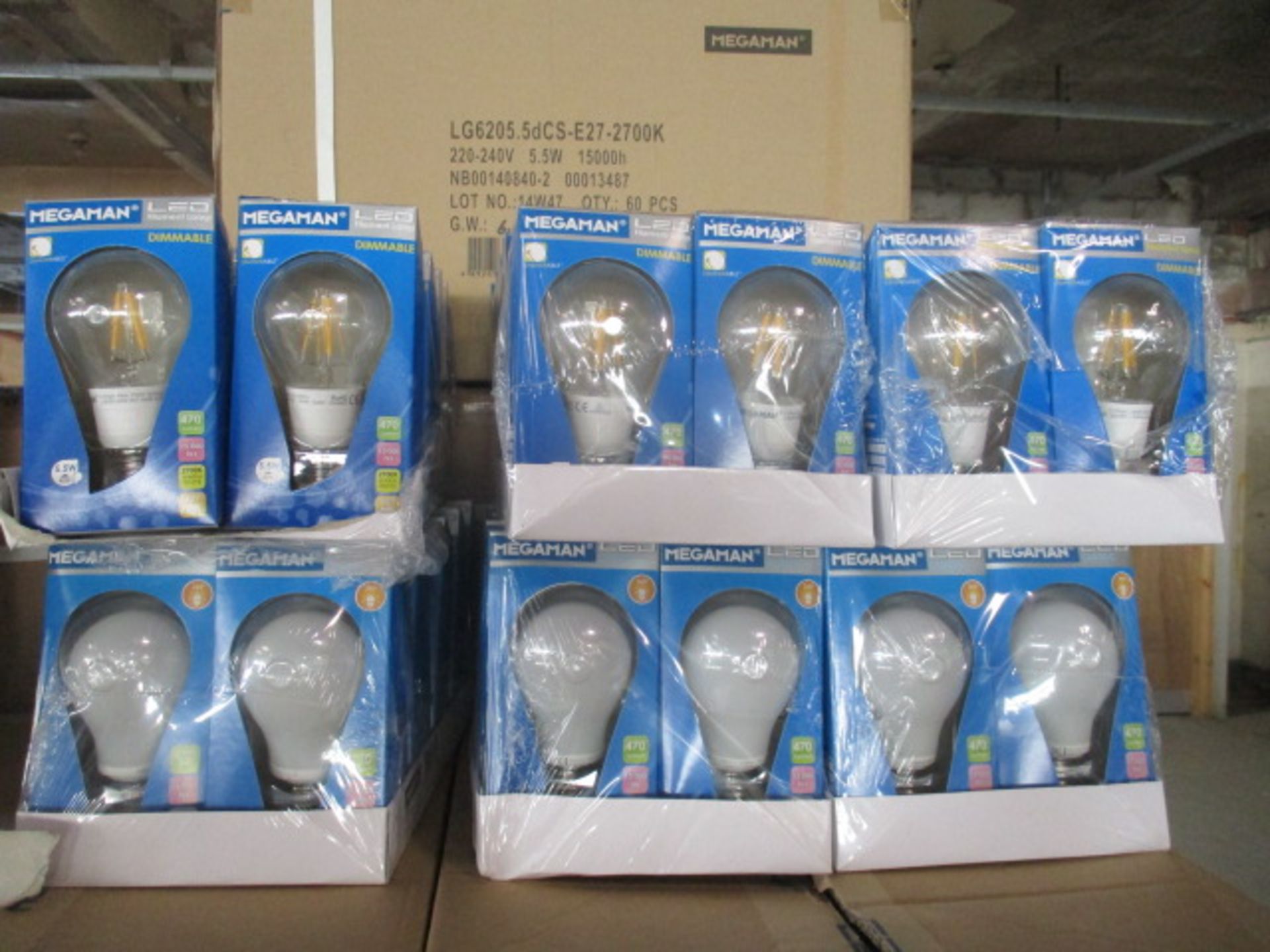 100pcs Brand New Megaman LED Bulbs - Variety of fittings picked from stock at random - pictures