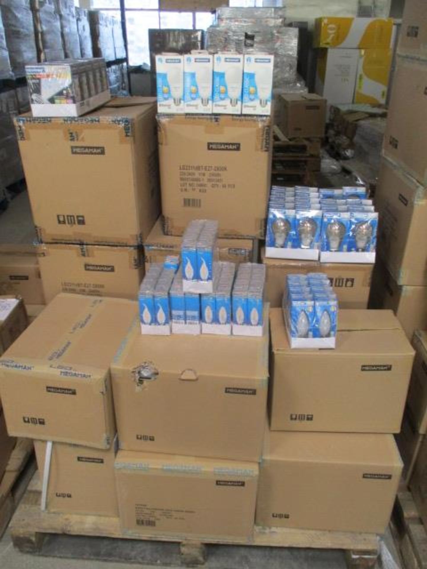 100pcs Brand New Megaman LED Bulbs - Variety of fittings picked from stock at random - pictures