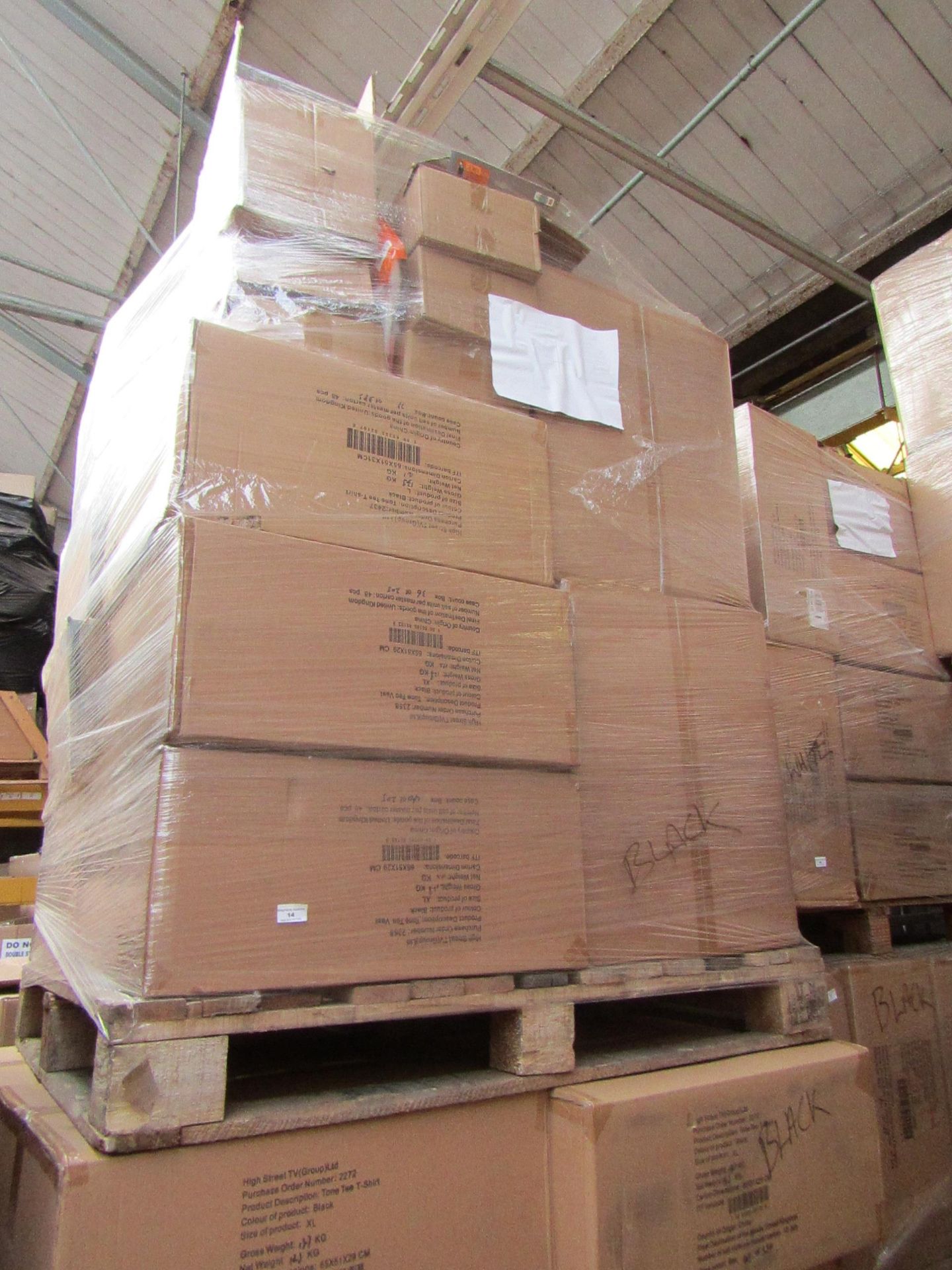 | 1X | PALLET OF APPROX 12X BOXES OF 48 TONE TEE COMPRESSION TOPS, SIZE MAY VARY, PALLET MAY CONTAIN