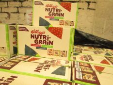 2 x Boxes of 42 Various Flavours Kelloggs Nutri Grain Bars. BB Dates range from 11/9/20 - 26/11/20