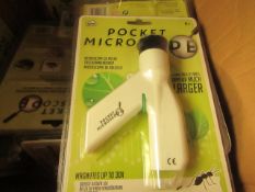 Pocket Microscope. New & Packaged. Ideal Stocking Filler.