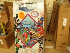 DC Super Friends Easy To Assemble Toddler Bed. In Non Original Box & unchecked