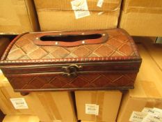 Wooden Storage Chest. 27cm x 15cm x 12cm. New & Boxed