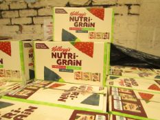 2 x Boxes of 42 Various Flavours Kelloggs Nutri Grain Bars. BB Dates range from 11/9/20 - 26/11/20