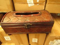 Wooden Storage Chest. 27cm x 15cm x 12cm. New & Boxed