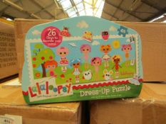 Box of 6 Lalaloopsy Dress Up Puzzles in Metal Tins. New & Boxed