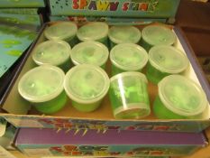 Box of 12 Pots of Spawn Slime. unused & Boxed