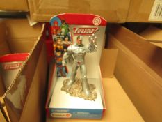 Box of 3 Justice League Cyborg Figures. New & Boxed