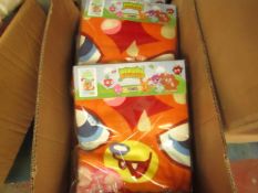 2 x Moshi Monster Washy Monster Towels. 70cm x 140cm. New & Packaged