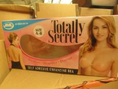 JML Totally Secret Self Adhesive Enhancong Bra. Unused & Boxed. Size A - B.