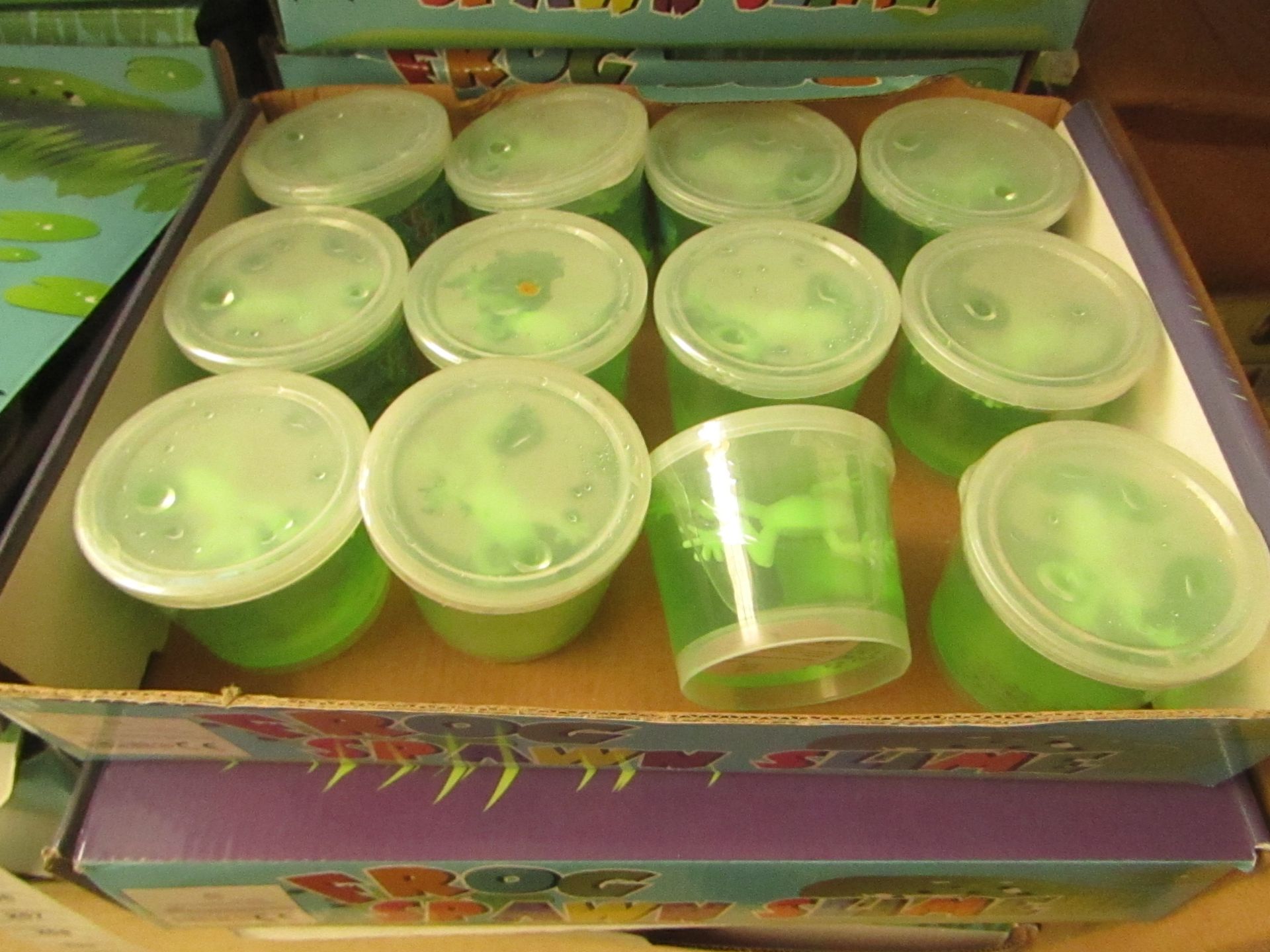 Box of 12 Pots of Spawn Slime. unused & Boxed