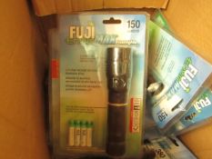 Fuji Enviromax 150 Lumens Flashlight. Unused & Packaged. Come with Batteries