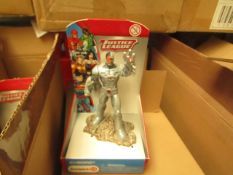 Box of 3 Justice League Cyborg Figures. New & Boxed