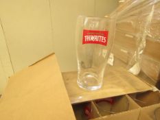 12 x Thwaites Pint Glasses. new & Boxed