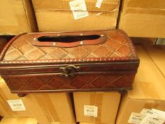 Wooden Storage Chest. 27cm x 15cm x 12cm. New & Boxed