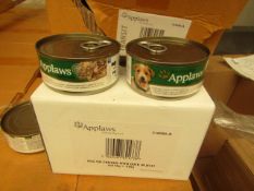 72 x 156g Applaws Chicken & Tuna Dog Food. BB 8/8/20