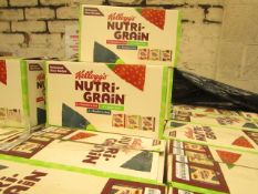 2 x Boxes of 42 Various Flavours Kelloggs Nutri Grain Bars. BB Dates range from 11/9/20 - 26/11/20