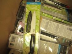 2x Taylors Eye Witness 5" Ceramic Utility knives, new and packaged.