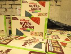 2 x Boxes of 42 Various Flavours Kelloggs Nutri Grain Bars. BB Dates range from 11/9/20 - 26/11/20