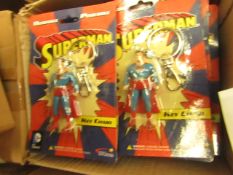 10 x Bendable Superman Keyrings. New & packaged