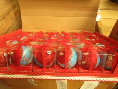 Box of 24 'Babys First Christmas Baubles. New & Boxed