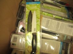 2x Taylors Eye Witness 5" Ceramic Utility knives, new and packaged.