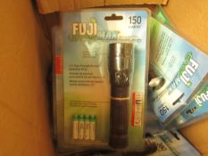 Fuji Enviromax 150 Lumens Flashlight. Unused & Packaged. Come with Batteries