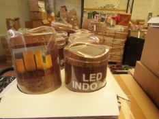 Box of 8 LED Battery operated Candles. New & Boxed. See Image For Colour