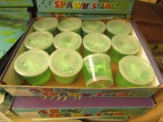 Box of 12 Pots of Spawn Slime. unused & Boxed