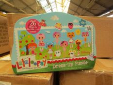 Box of 6 Lalaloopsy Dress Up Puzzles in Metal Tins. New & Boxed