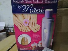 2x My Mani - Automatic Nail Polisher - unchecked & Boxed