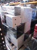 Pallet containing approx 15 - 30 various mini fridges and coolers, all completely unchecked and