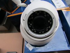 CCTV dome camera, unchecked and boxed.