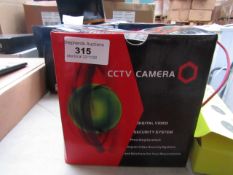 CCTV dome camera, unchecked and boxed.