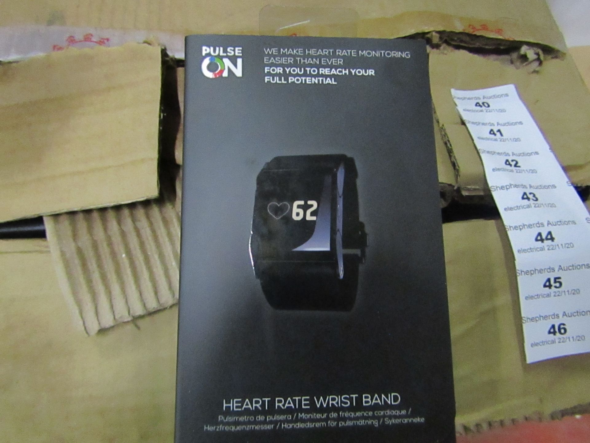 Pulse On - Heart Rate Wrist Band - unchecked & Boxed