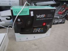 Wattz - 3 in 1 Projection Alarm Clock - unchecked & Boxed