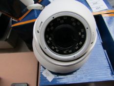 CCTV dome camera, unchecked and boxed.