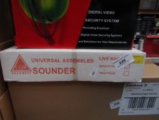 CQR Security assembled sounder live backplate, unchecked and boxed.