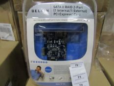 4x Belkin - Sata ll Raid 2-Port (1 Internal / 1 External) Pci Express Card