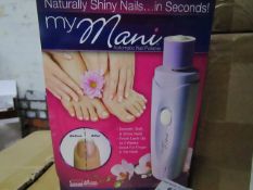 2x My Mani - Automatic Nail Polisher - unchecked & Boxed