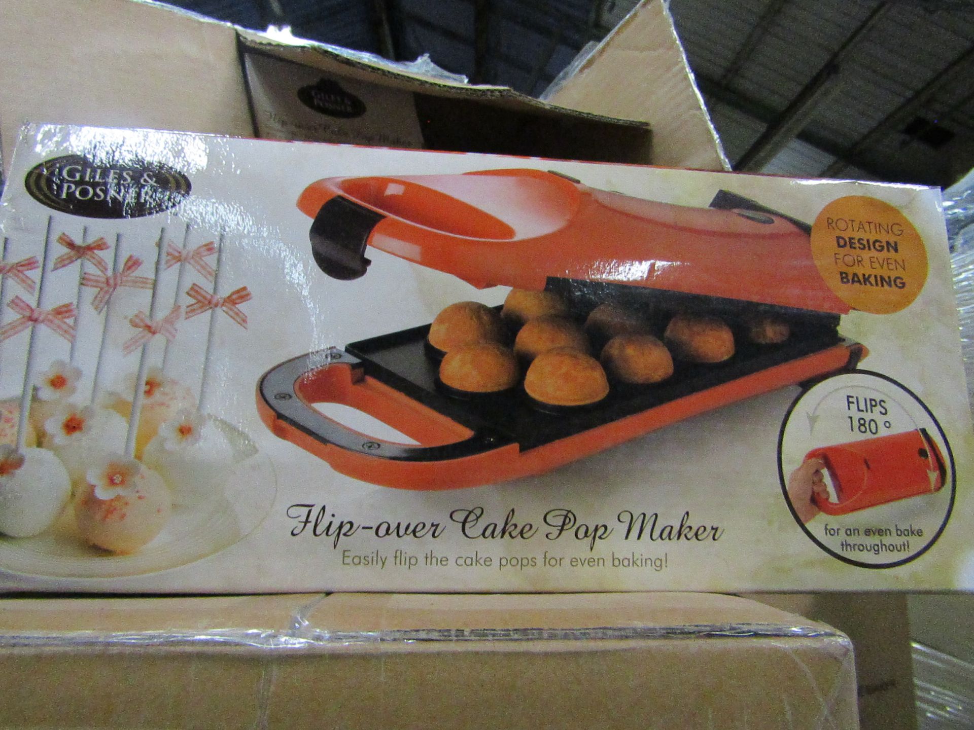 4x Giles & Posner - Flip-Oven Cake Pop Maker - new & Boxed