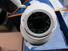 CCTV dome camera, unchecked and boxed.