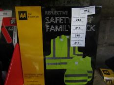 AA - Reflective Safety Vest Family Pack - Unchecked & Boxed.