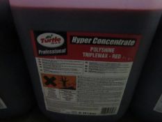 TurtleWax - Hyper Concentrated Polyshine Triplewax Red - 10 Litres - Unused & Sealed.